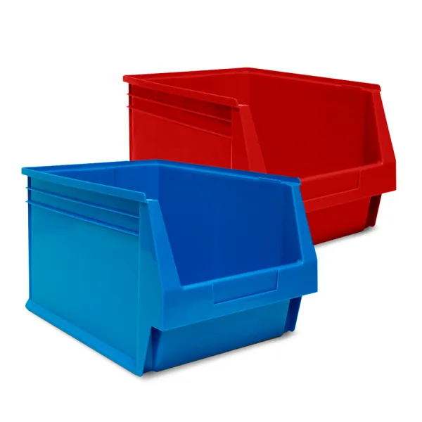Pack 6 stapelbare magazijnbakken nr. 60