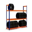 MaxPlus bandenstelling met lading blauw en oranje